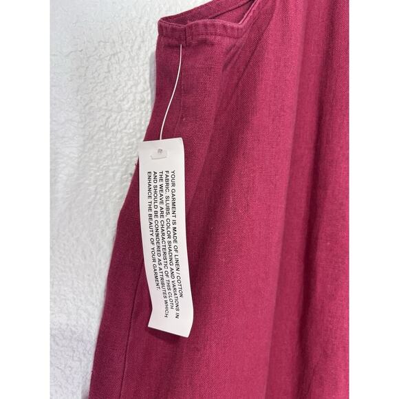 Vtg 90s Jessica Holbrook Linen Blend Jumper Maxi Dress 3X Lagenlook Teacher NWOT - Picture 6 of 9